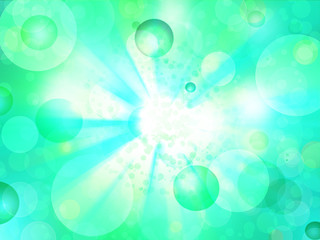 green background  sky and circles