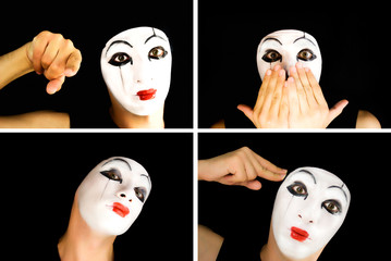 portret of the mime © korionov