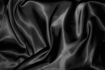 texture of a black silk