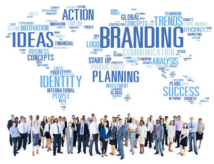 Branding World Global Marketing Identity Individuality Concept