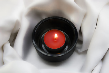 Candle in candlesticks