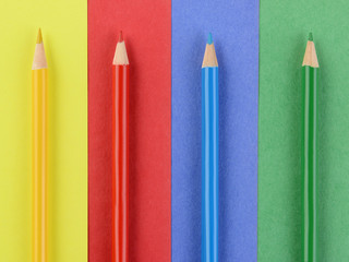 Colored Pencils on Matching Paper