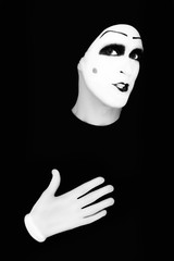 portret of the mime