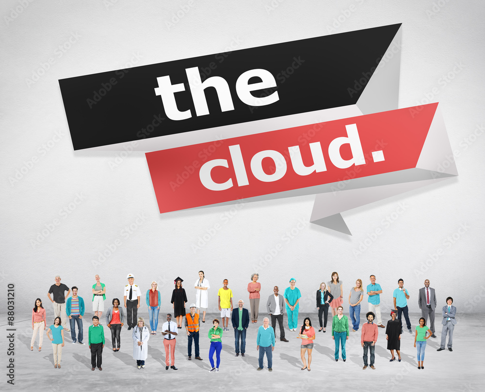 Poster the cloud computing networking storage concept
