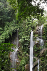 Fototapeta na wymiar Beautiful waterfall in Thailand.