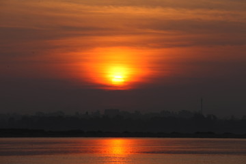 Sunrise on the river.