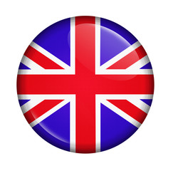 icon with flag of UK isolated