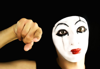 portret of the mime