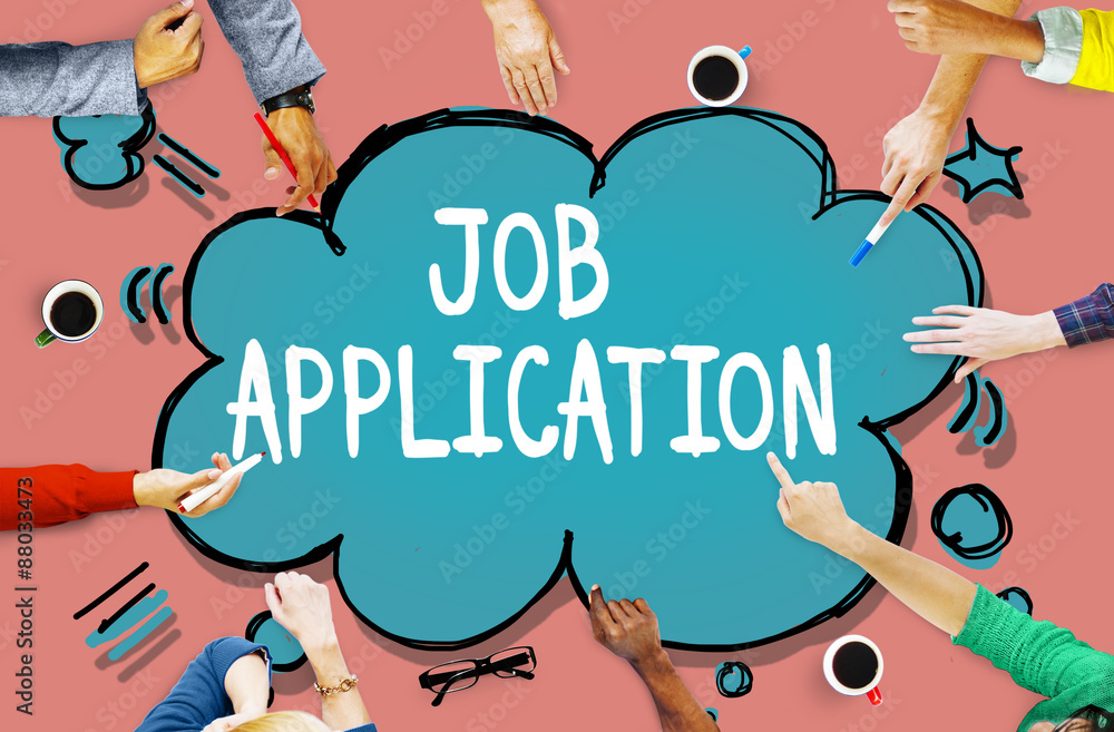 Wall mural job application career hiring employment concept - Wall murals