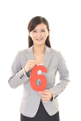 笑顔のビジネスウーマン