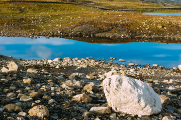 Norway Nature Landscapes, Mountain Under Sunny Blue Sky