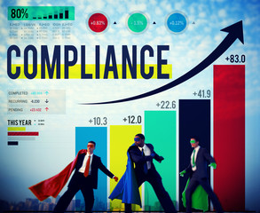 Obraz premium Compliance Rules Law Follow Regulation Concept