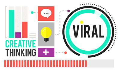 Viral Technology Global Communicatiion Sharing Concept