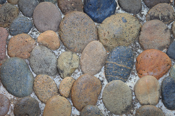  Stone wall surface with cement background
