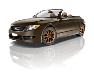 Naklejka premium Car Vehicle Transportation 3D Illustration Concept