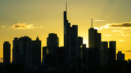 Sonnenuntergang in Frankfurt