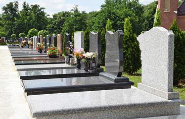 Tombstones in the public cemetery © majorosl66