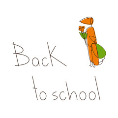 Back to school with dachshunds