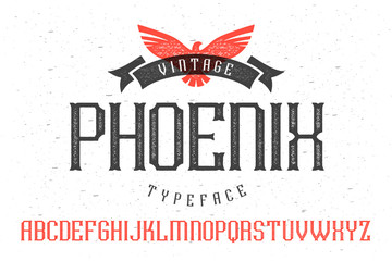 Vintage font "Phoenix Typeface"