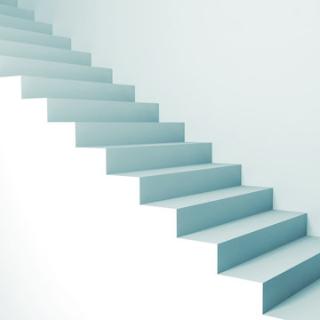 Abstract architecture background, 3d stairs