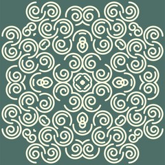  Abstract background with damask pattern