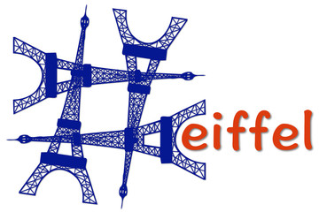 Hashtag Eiffel 3D