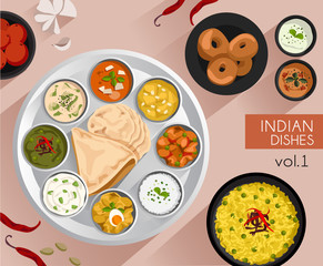 Food Illustration : Indian Food