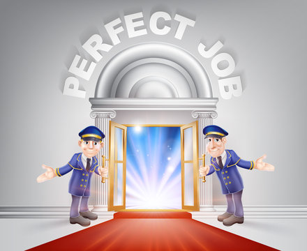 Red carpet door to your Perfect Job