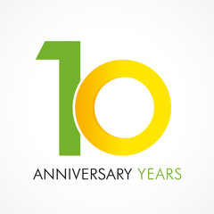 10 circle anniversary logo
