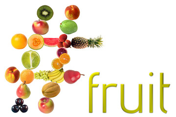 Hashtag fruit 3D