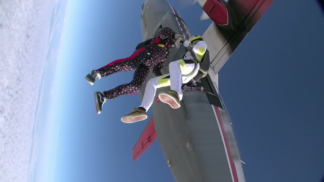 Skydiving video.