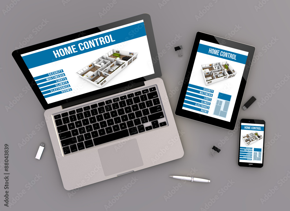 Canvas Prints responsive design home control zenith view