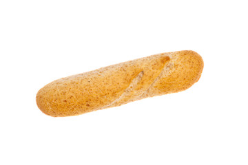 bread on white background 