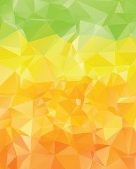 Green Yellow Orange Polygons