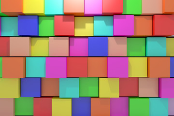 Fototapeta na wymiar colored cubes