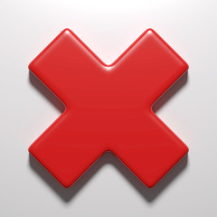 Obraz premium x symbol