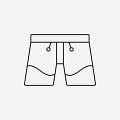 swim suit line icon