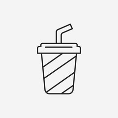 ice-drink line icon