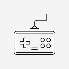 game controller line icon
