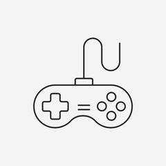 Obraz premium game controller line icon