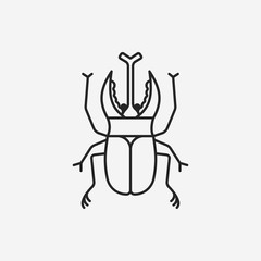 insect line icon