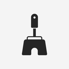 Obraz premium Toilet plunger and brush icon