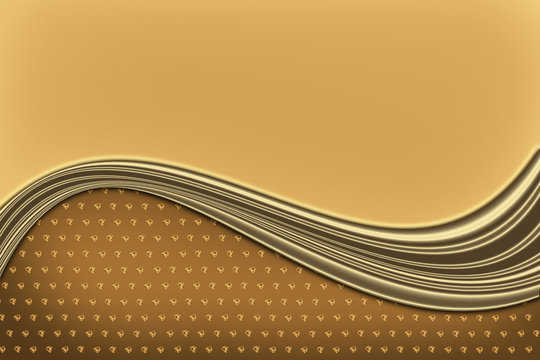  gold abstract background with wavy lines