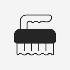 Toilet plunger and brush icon
