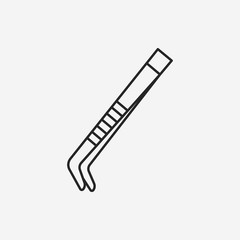 Tweezers line icon