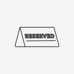 reserved line icon