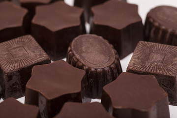 gourmet chocolate bonbons background 