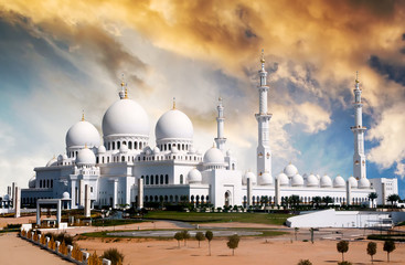 Sheikh Zayed mosque in Abu Dhabi