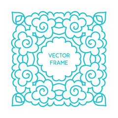 Vintage floral frame