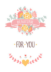 Romantic vintage card